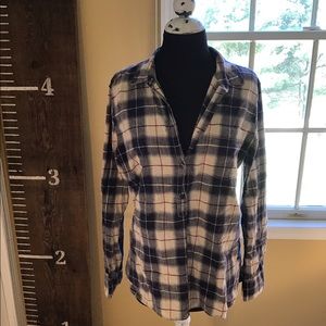J.Crew “boy fit” plaid shirt